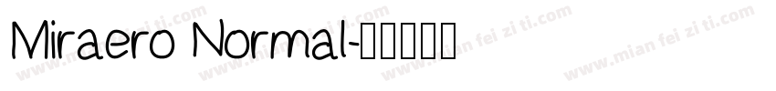 Miraero Normal字体转换